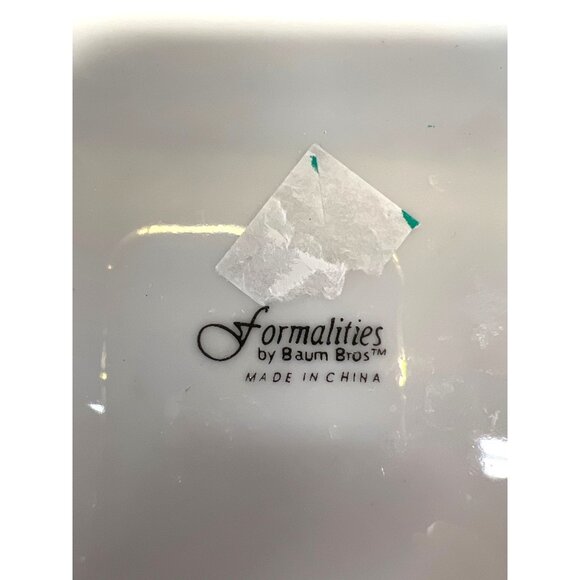 Baum Bros Formalities Christmas Decorative Plate 8" Fine China Made In China - Picture 4 of 4